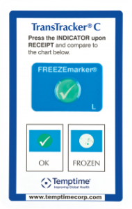 Transtracker-C Heat-freeze Shipping Temperature Indicator