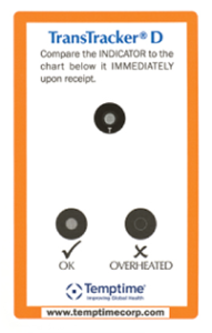 Transtracker D-Irreversible Visual Temperature Indicator